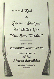 First prize for effectiveness went to the A.H. Fox Gun Company for this ad that appeared in National Sportsman for November of 1909.